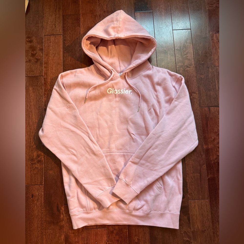 Pink Glossier hoodie